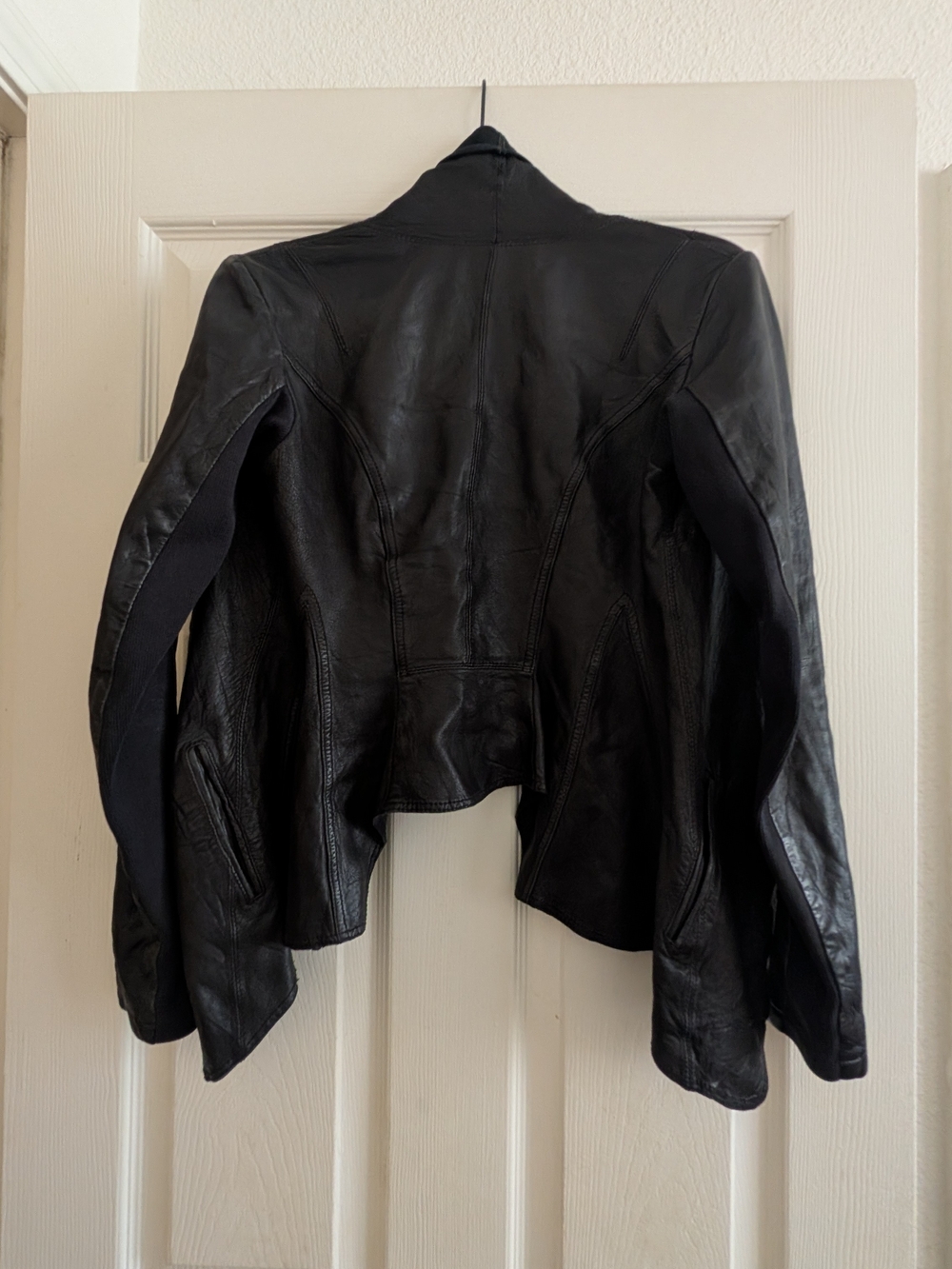 All Saints Datya Waterfall Leather Jacket - Picture 4 of 10
